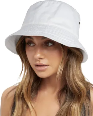 FURTALK Bucket Hats for Women Washed Cotton Packable Summer Beach Sun Hats Bucket Hat with Strings for Travel