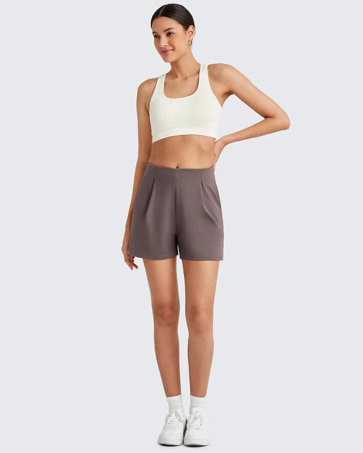 G4Free Women Shorts Dressy Casual 2025 Trendy Summer High Waisted Tailored Trouser Shorts with Pockets