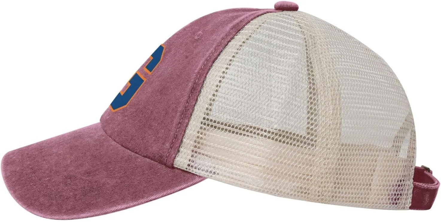 Gettysburg College Hat Adjustable Athletic Vintage Washed Distressed Mesh Baseball Cap