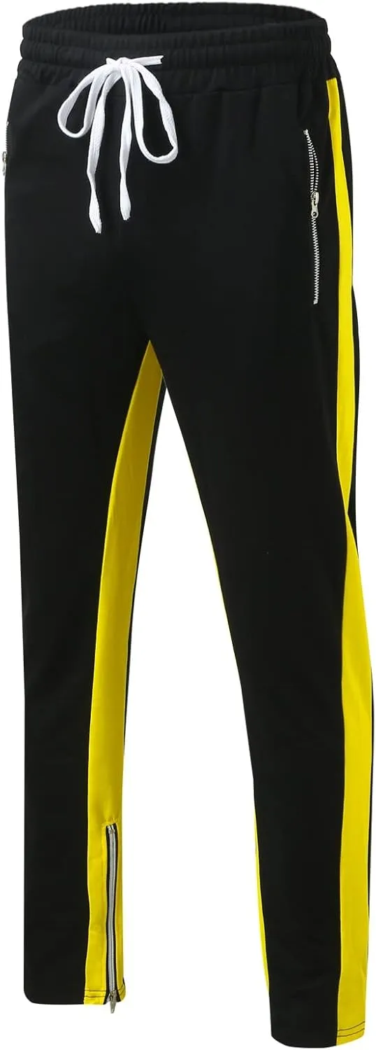 GIERIDUC Men's Cargo Pants Casual Long Pants Halloween Leggings Plus Size Mens Drawstring Cargo Pants Red and Black Tracksuit