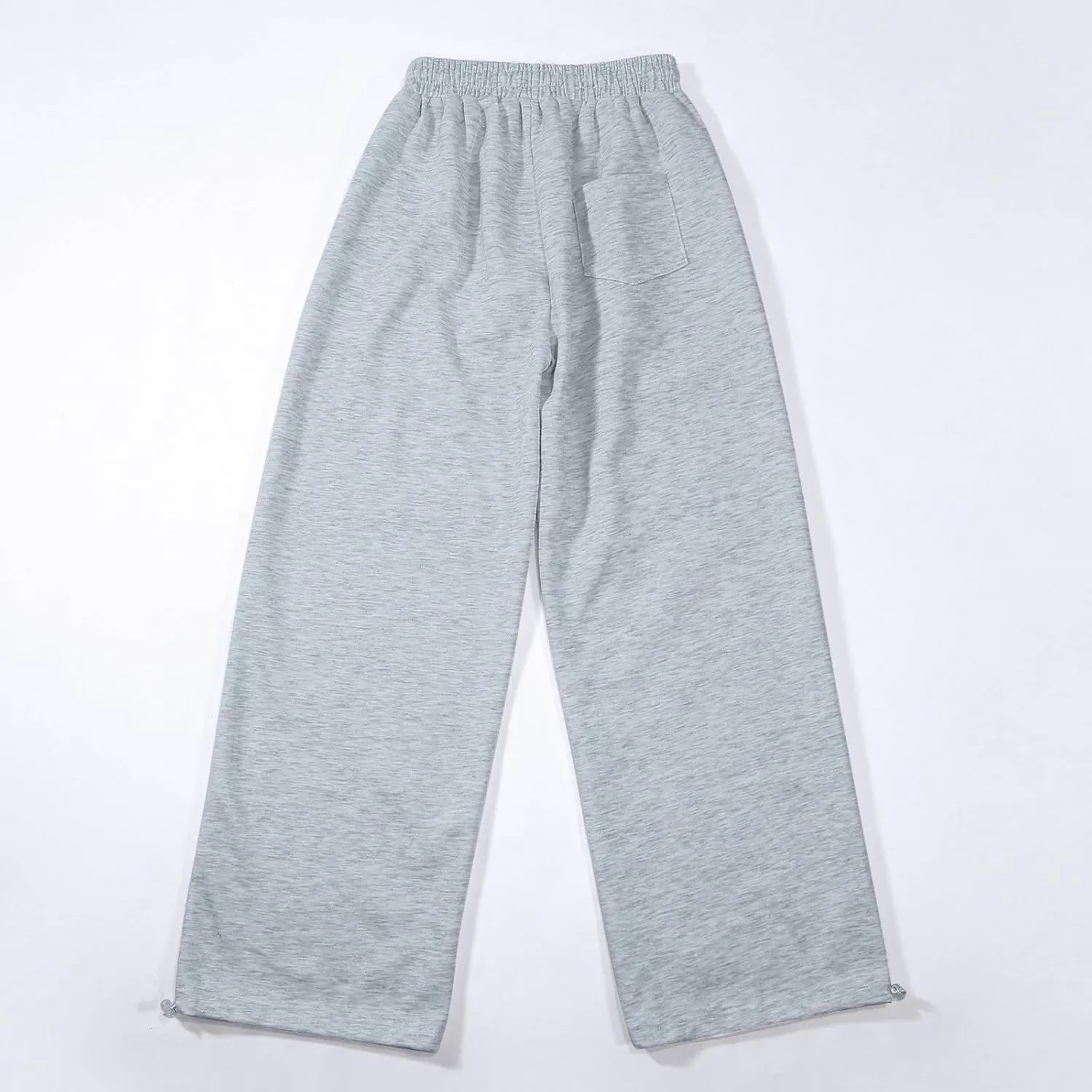 Girls Oversized Wide Leg Sweatpants Drawstring Kids Baggy Straight Leg Track Pants Casual Plain with Pockets
