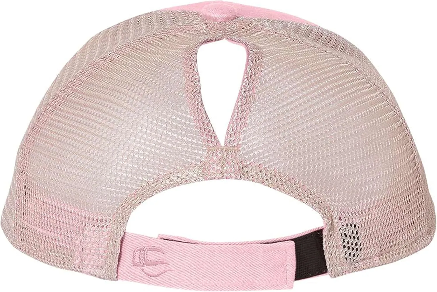 Go All Out Womens Smiley Face Ponytail Mesh Back Cap