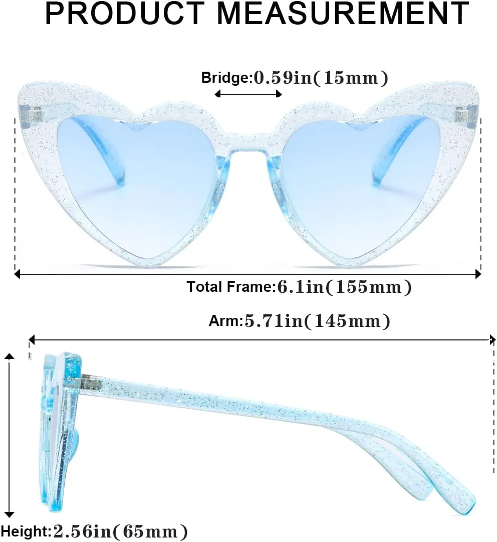 Heart Shaped Sunglasses for Women,Vintage Cat Eye Mod Style Retro Glasses UV4008805-purple