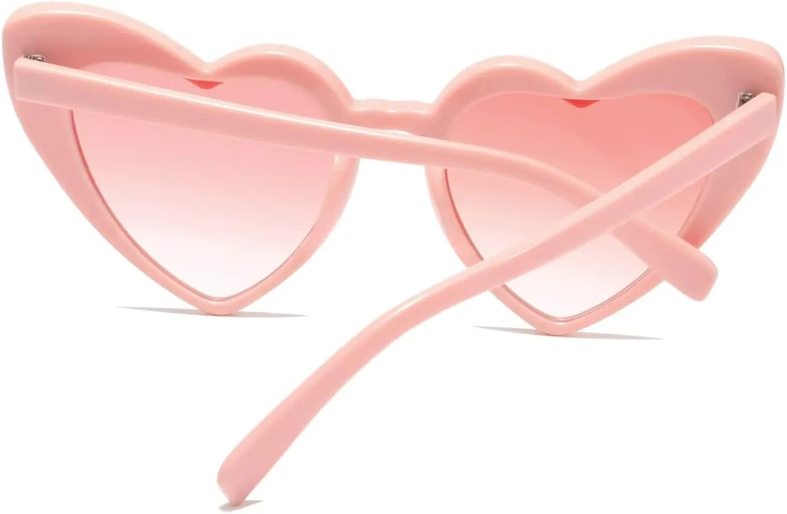 Heart Shaped Sunglasses for Women,Vintage Cat Eye Mod Style Retro Glasses UV4008805-purple