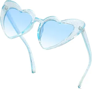 Heart Shaped Sunglasses for Women,Vintage Cat Eye Mod Style Retro Glasses UV4008805-purple