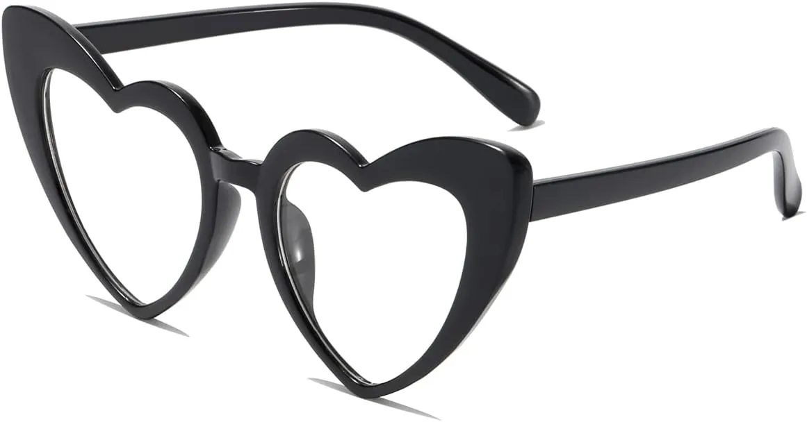 Heart Shaped Sunglasses for Women,Vintage Cat Eye Mod Style Retro Glasses UV4008805-purple
