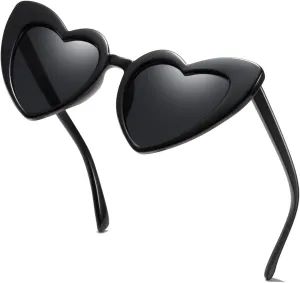 Heart Shaped Sunglasses for Women,Vintage Cat Eye Mod Style Retro Glasses UV4008805-purple