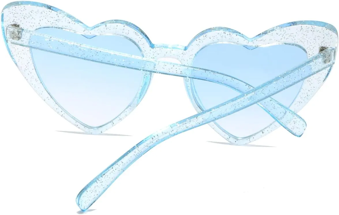 Heart Shaped Sunglasses for Women,Vintage Cat Eye Mod Style Retro Glasses UV4008805-purple