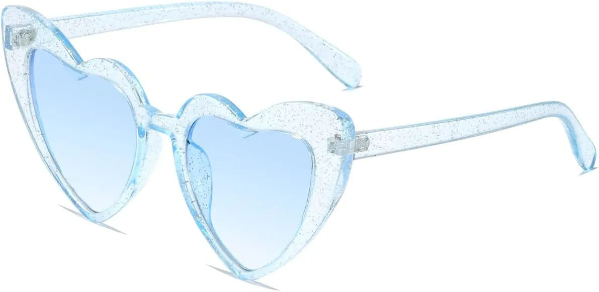 Heart Shaped Sunglasses for Women,Vintage Cat Eye Mod Style Retro Glasses UV4008805-purple