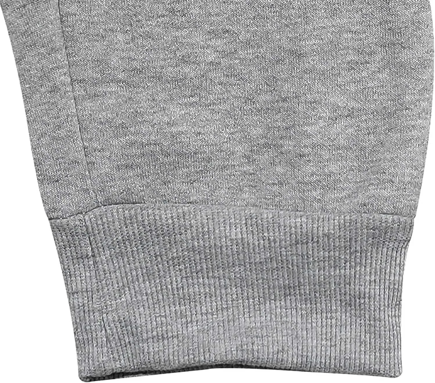 Heavyweight Fleece Cargo Sweatpants for Men Baggy Elastic Waist Drawstring Sweat Pants with Pockets Joggers Trousers