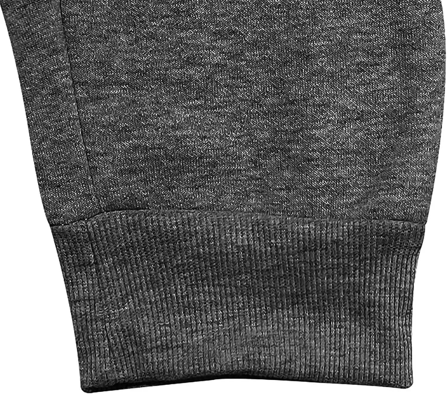 Heavyweight Fleece Cargo Sweatpants for Men Baggy Elastic Waist Drawstring Sweat Pants with Pockets Joggers Trousers