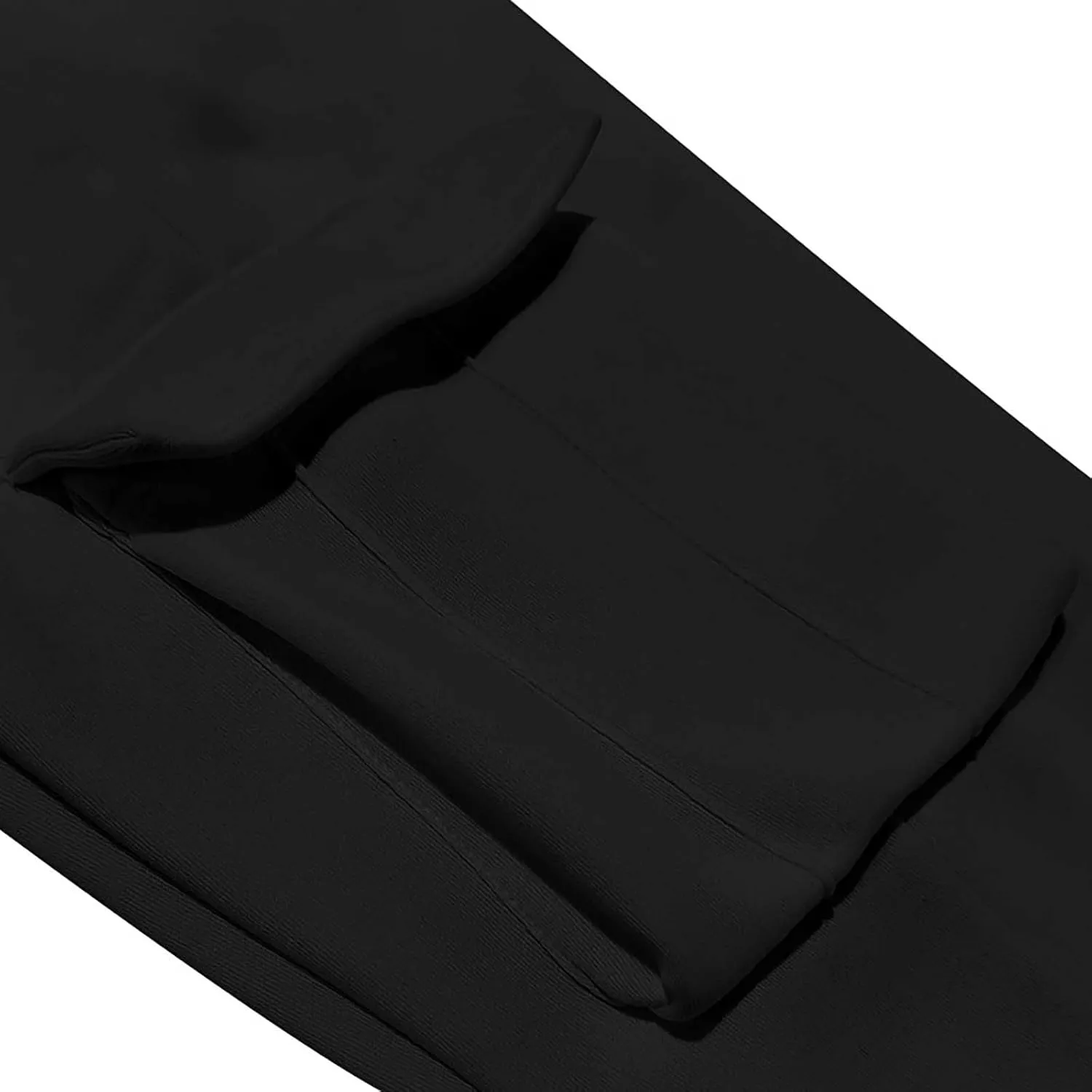 Heavyweight Fleece Cargo Sweatpants for Men Baggy Elastic Waist Drawstring Sweat Pants with Pockets Joggers Trousers