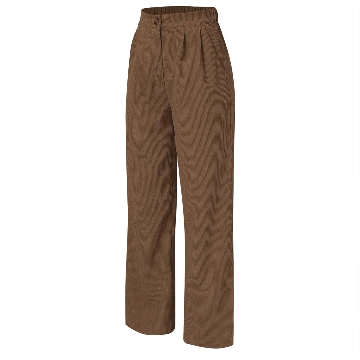 High Waist Cord Wide Leg Pants Straight Trousers Women Big Size Corduroy Pants Womens Clothes Plus Size