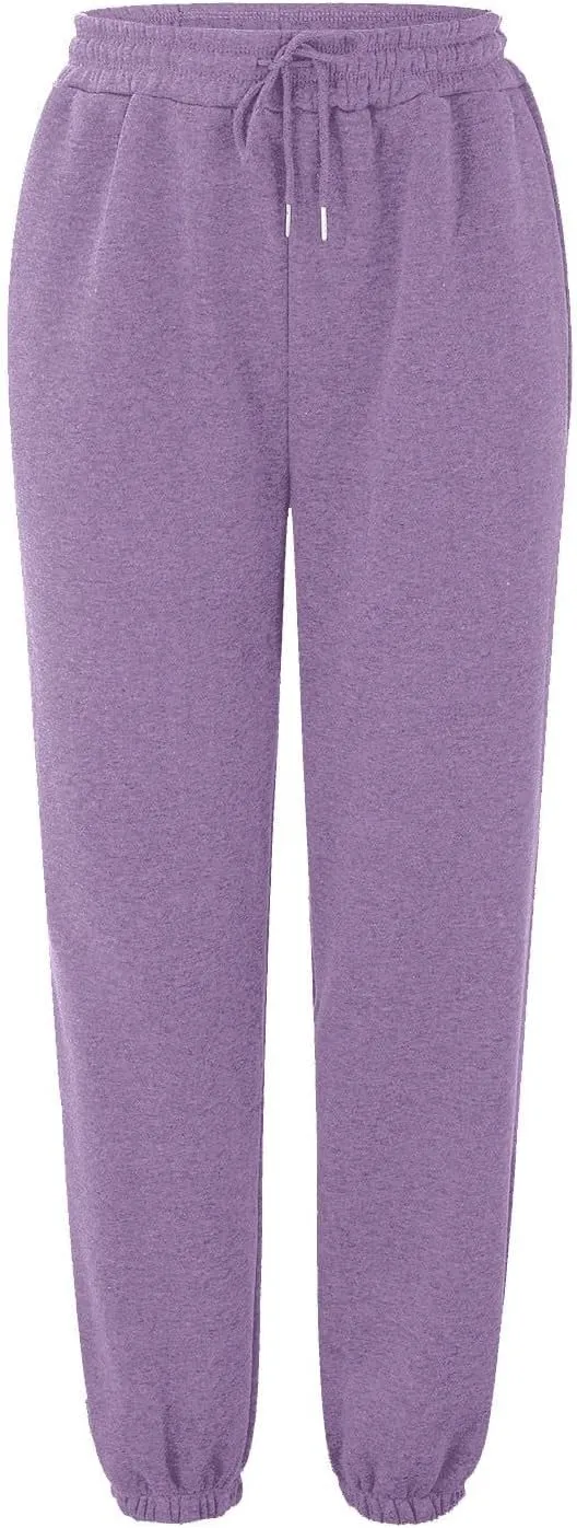 high Waisted Sweatpants for Women Baggy Cinch Bottom Jogger Casual Pants Casual Baggy Fleece Warm Lounge Trousers