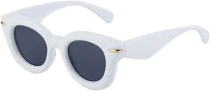Inflated Round Sunglasses for Men Women Luxury Fashion Cat Eye Vintage Big Frame