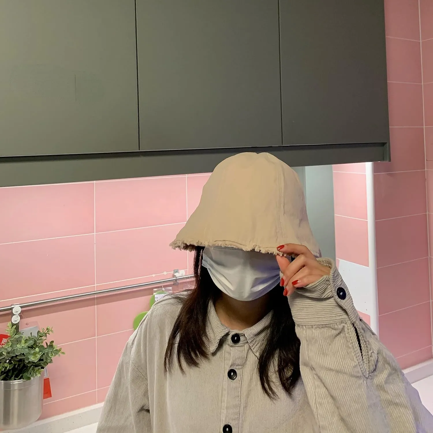 Japanese Vintage Frayed Bucket Hats for Women Harajuku Washed Cotton Floppy Wide Brim Outdoor Summer Beach Headwear