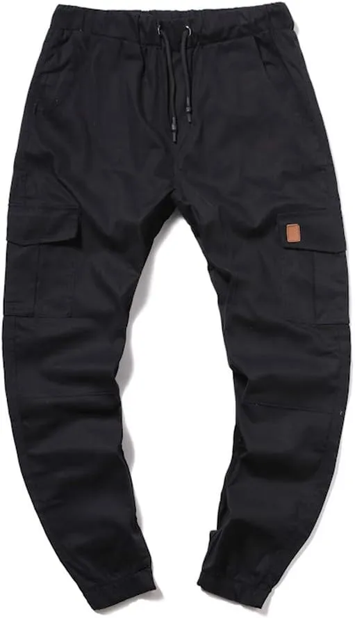 LCMTWX Mens Hiking Pants Elastic Casual Sport Joggings Solid Sweatpants Pockets Men's Casual Pants Men Joggers Mens Joggers