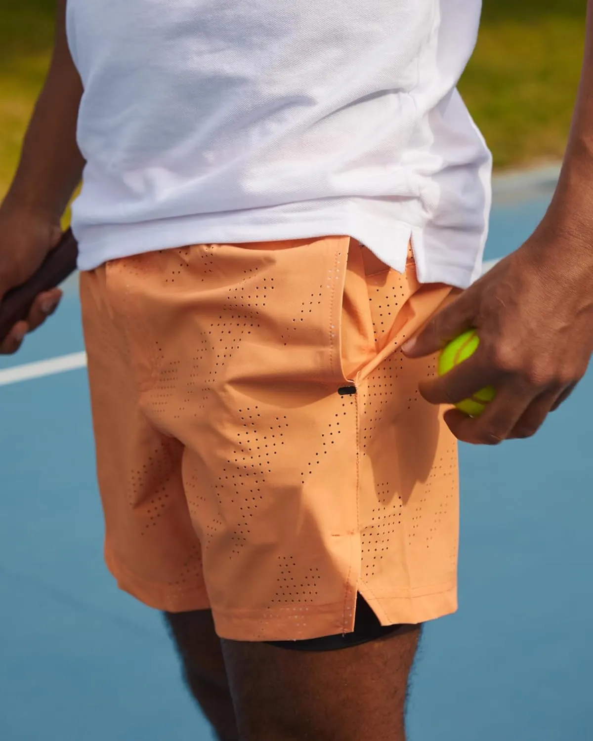 maamgic Mens Running Shorts with Compression Liner 5" Quick Dry Workout Gym Shorts Anti-Chafe 2 in 1 Athletic Shorts