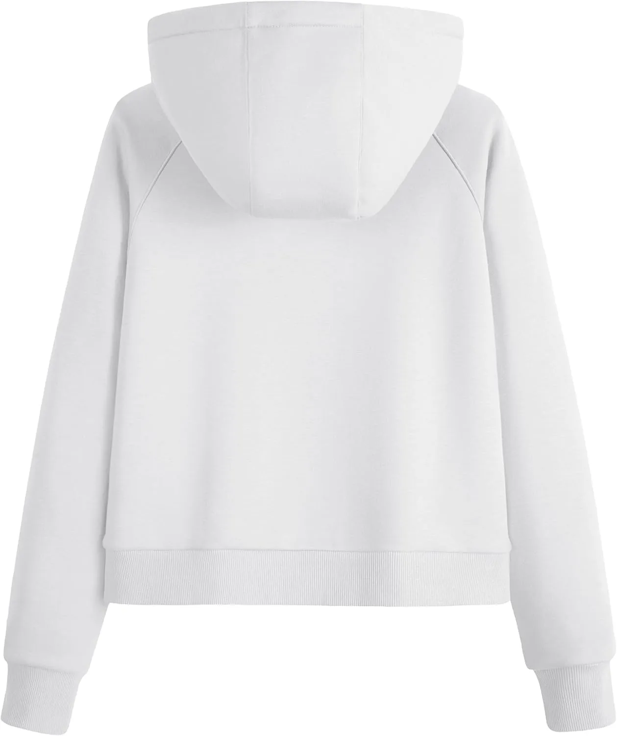 MAGCOMSEN Women's Half Zip Cropped Sweatshirts Fleece Lined Hoodie Quarter Zip Pullover Activewear Sweater with Pockets