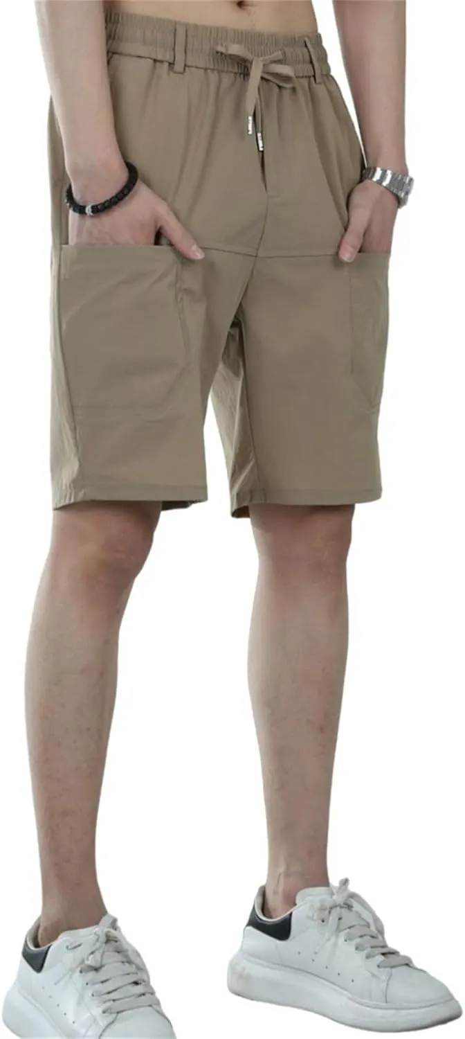 Mencomfy Cargo Shorts Pants - High Stretch Quick-Dry Multi-Pocket Outdoor Shorts, Durable Cargo for Hiking Gym Travel