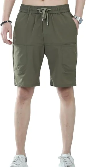 Mencomfy Cargo Shorts Pants - High Stretch Quick-Dry Multi-Pocket Outdoor Shorts, Durable Cargo for Hiking Gym Travel
