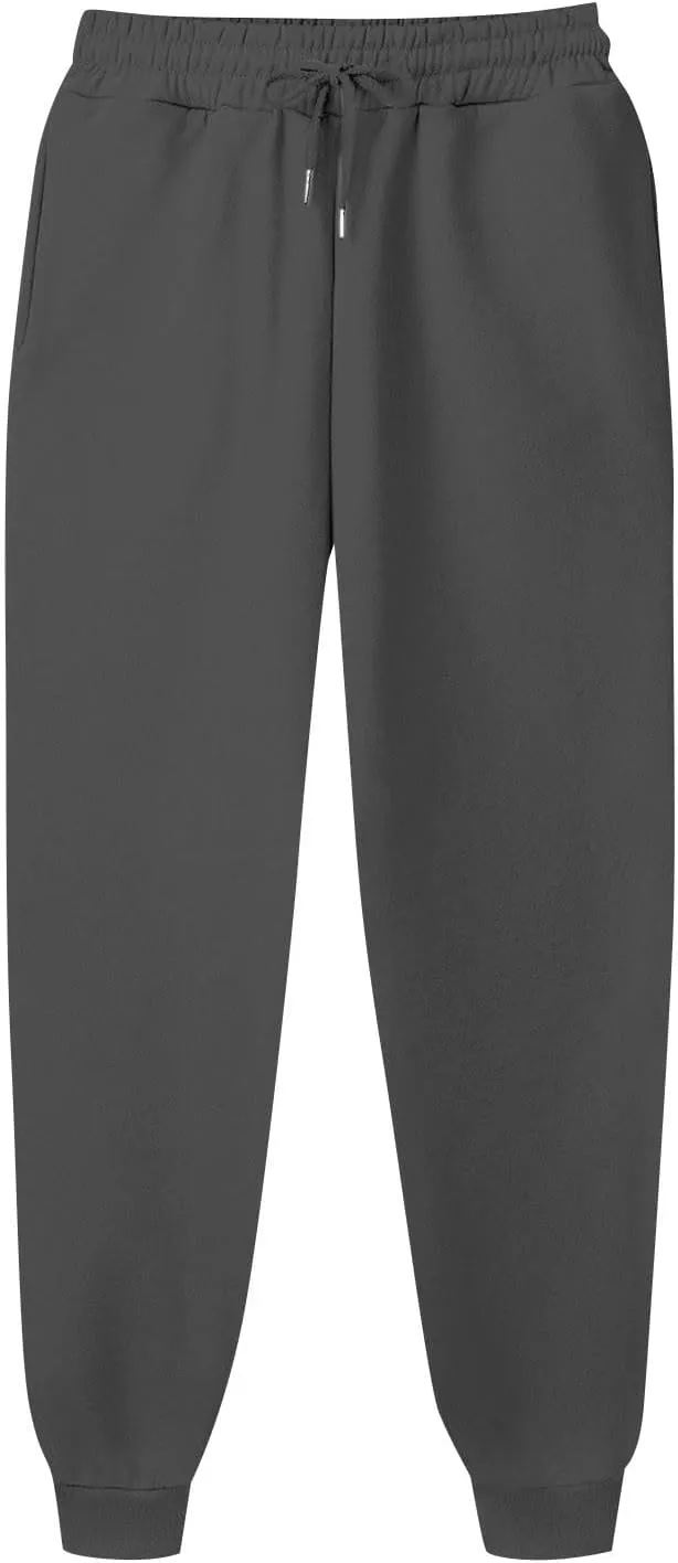 Men's Athletic Hiking Pants Lightweight Quick Dry Drawstring Joggers Running Workout Active Track Pants with Pockets