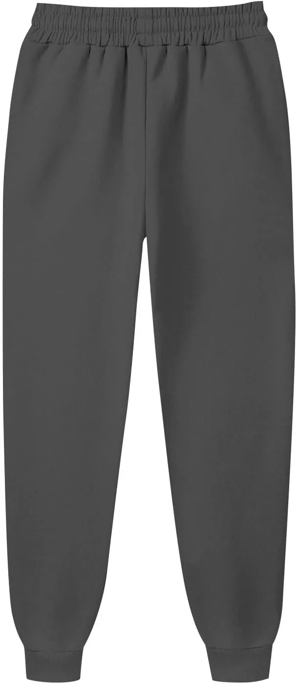 Men's Athletic Hiking Pants Lightweight Quick Dry Drawstring Joggers Running Workout Active Track Pants with Pockets