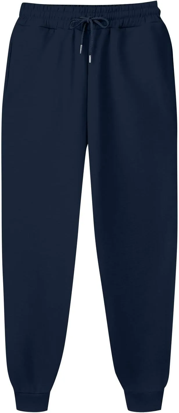 Men's Athletic Hiking Pants Lightweight Quick Dry Drawstring Joggers Running Workout Active Track Pants with Pockets