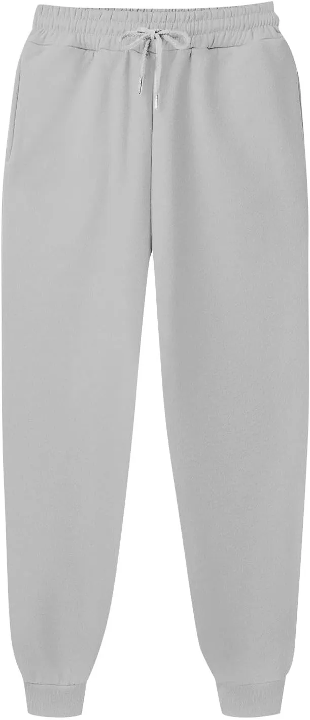 Men's Athletic Hiking Pants Lightweight Quick Dry Drawstring Joggers Running Workout Active Track Pants with Pockets