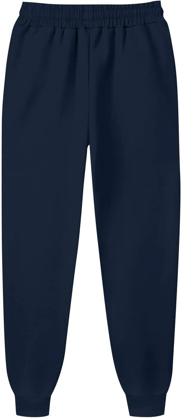 Men's Athletic Hiking Pants Lightweight Quick Dry Drawstring Joggers Running Workout Active Track Pants with Pockets