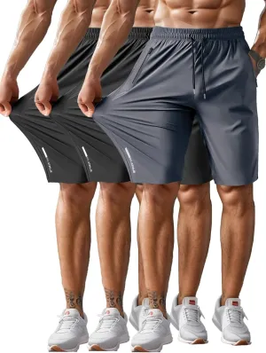Men's Athletic Shorts Lightweight Sport,Gym,WorkoutRunning Jogging Shorts Quick Dry with Zipper Pockets