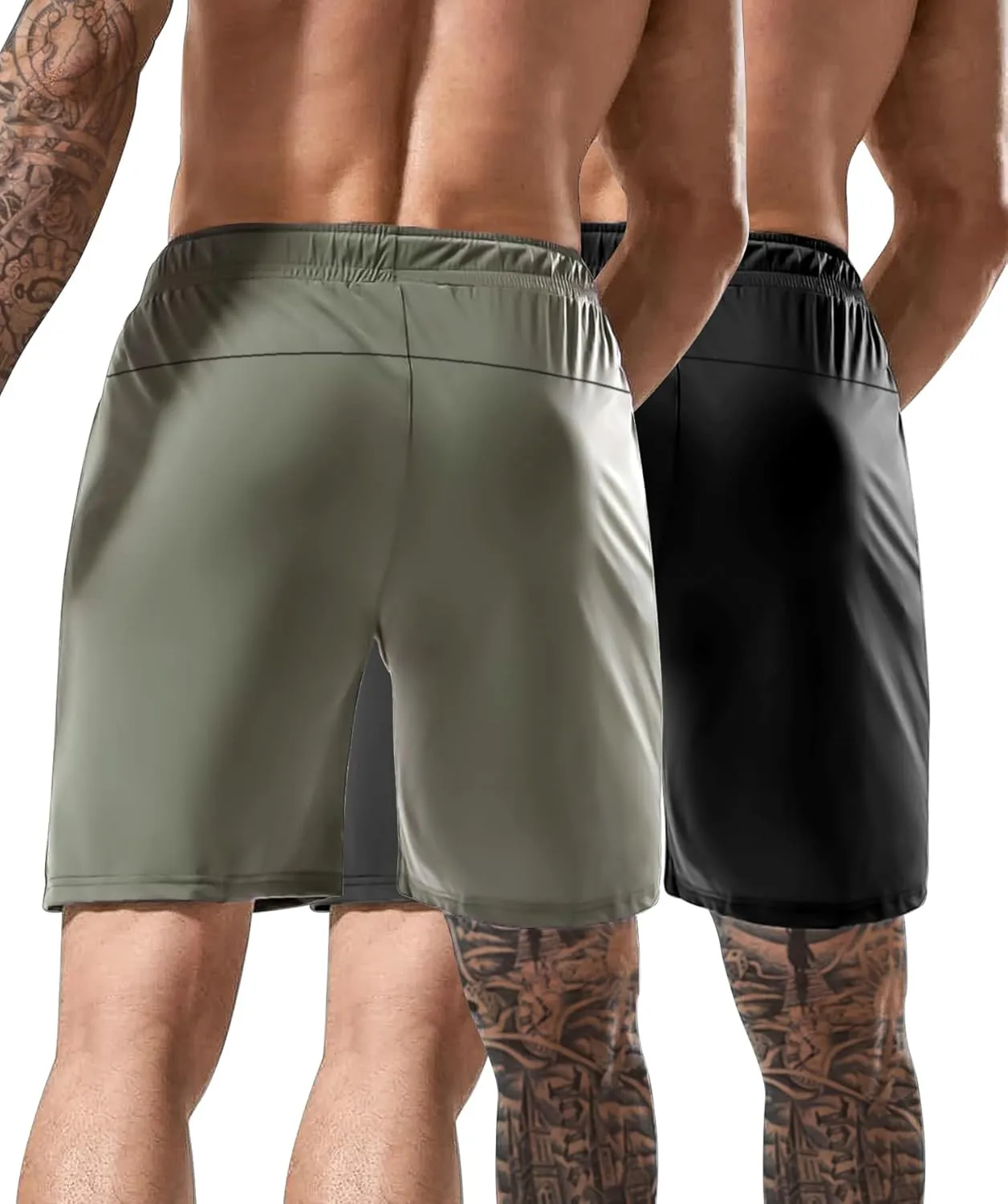 Men's Athletic Shorts Lightweight Sport,Gym,WorkoutRunning Jogging Shorts Quick Dry with Zipper Pockets