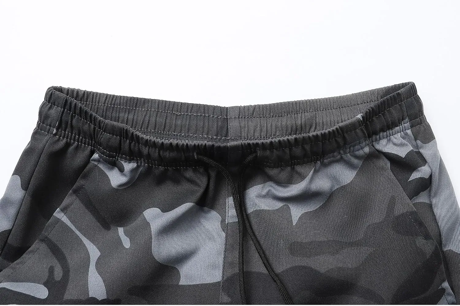 Men's Camo Cargo Pants Military Combat Hiking Sweatpants Outdoor Loose Fit Drawstring Pants for Travel Running Golf