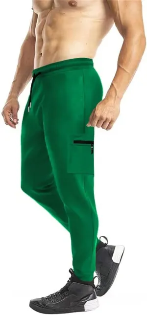 Mens Casual Jogger Pants Relaxed Fit Cargo Pants Drawstring Sweatpants with Pockets Hiking Outdoor Sport Pants