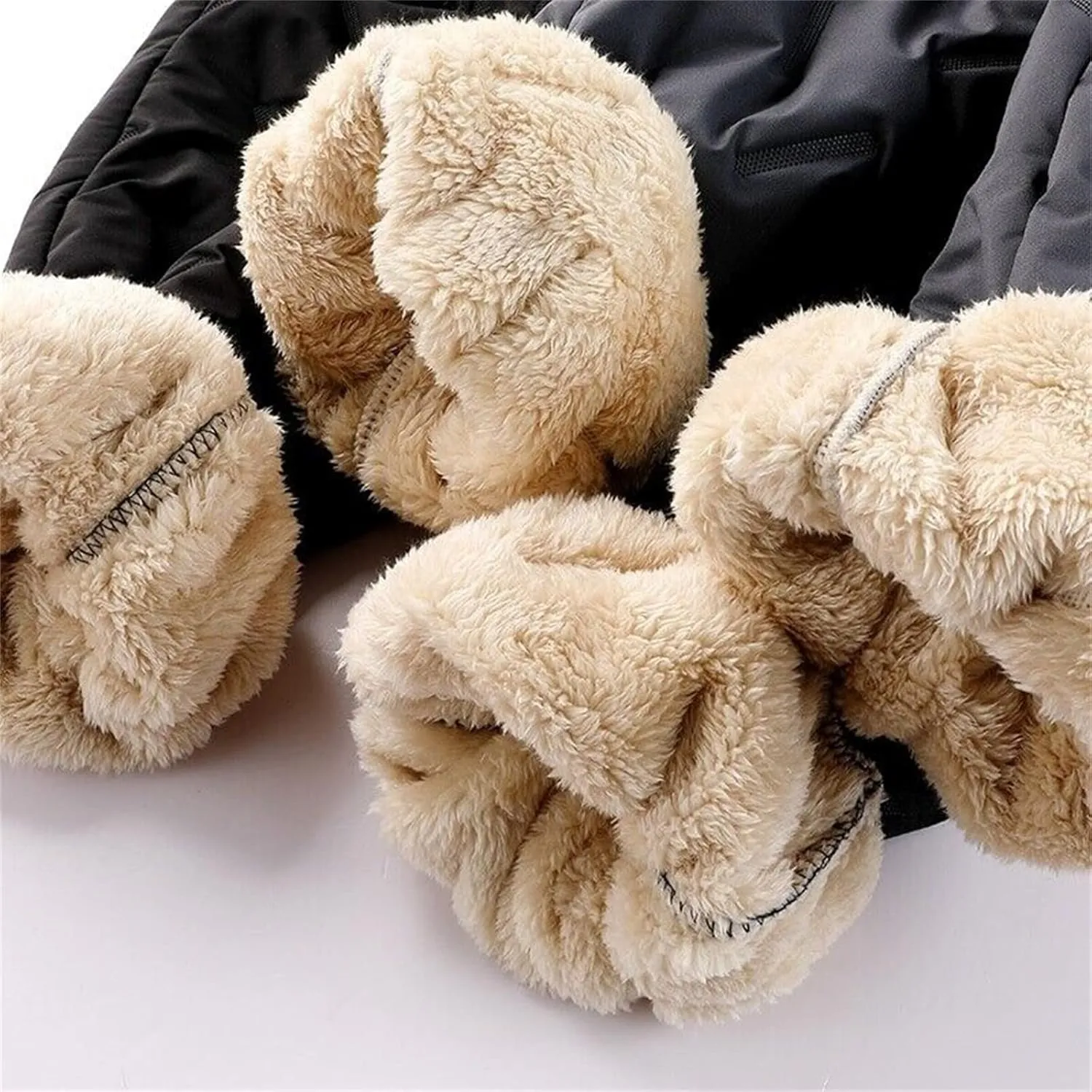 Mens Fleece Lined Sweatpants Winter Warm Fuzzy Leggings Joggers Heavy Duty Active Running Pants Training Pants