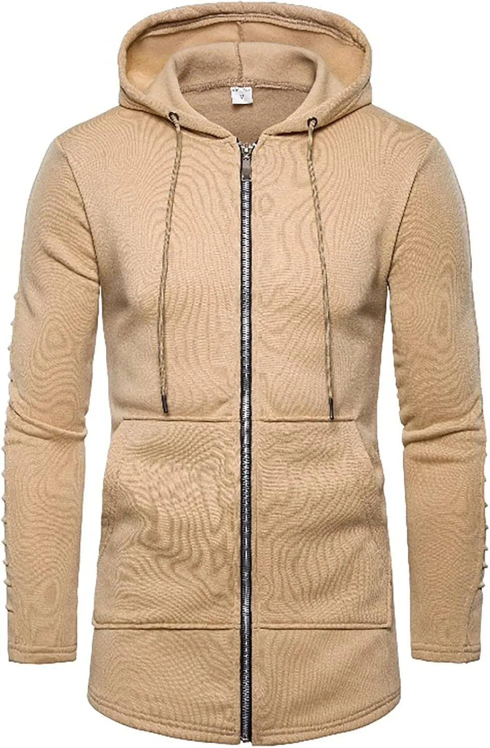 Men's Full Zip Hoodies Casual Camouflage Sports Sweatshirt Long Sleeve Zipper Hooded Jacket Coat