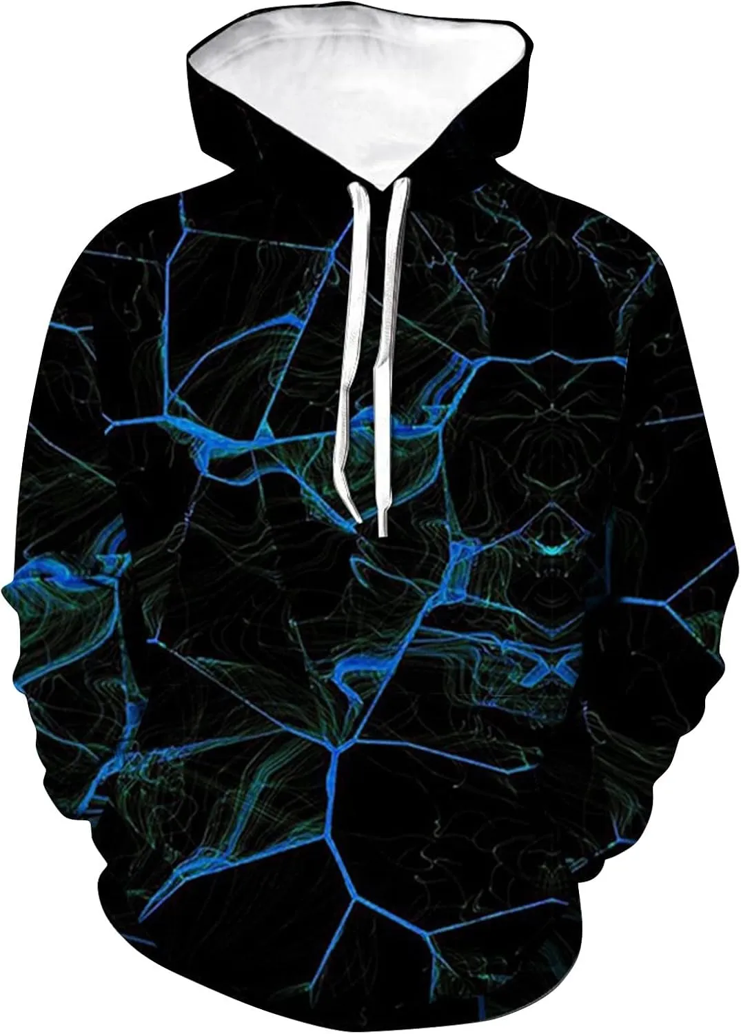 Mens Hoodies Graphic 3D Sweater Vortex Print Long Sleeve Hoodie Men's Sportswear Trendy Hoodie