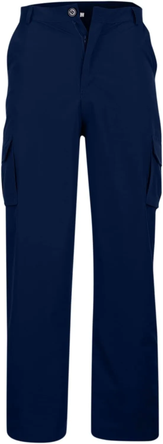 Men's Military Cargo Pants Solid Color Combat Pant Regular Fit Straight Leg Sweatpant Outdoor Stretch Golf Sweatpants