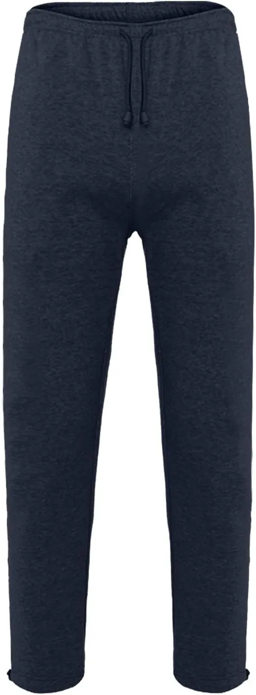 Men's Solid Color Jogger Pants Trendy Casual Straight Wide Leg Trousers Fall Winter Workout Running Sweatpants
