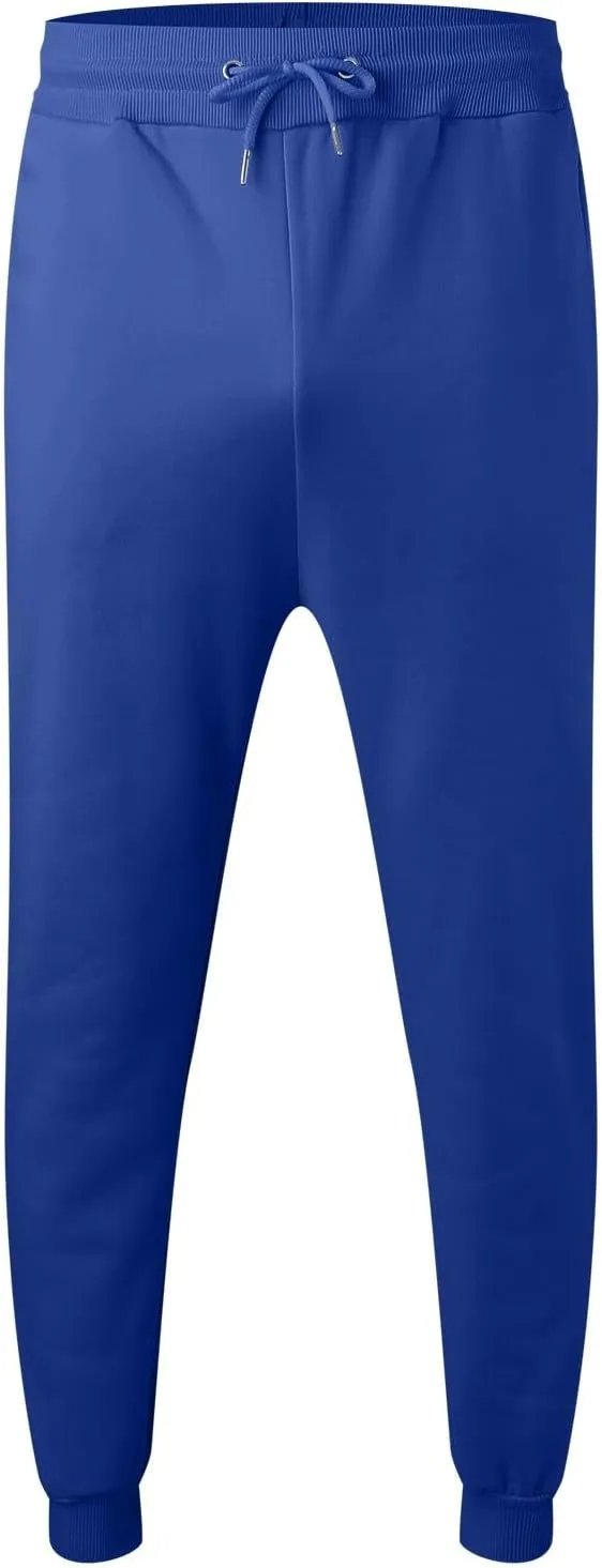 Mens Sweatpants, Men's Lightweight Sweatpants Loose Fit Open Bottom Athletic Running Jogging Pants with Pockets