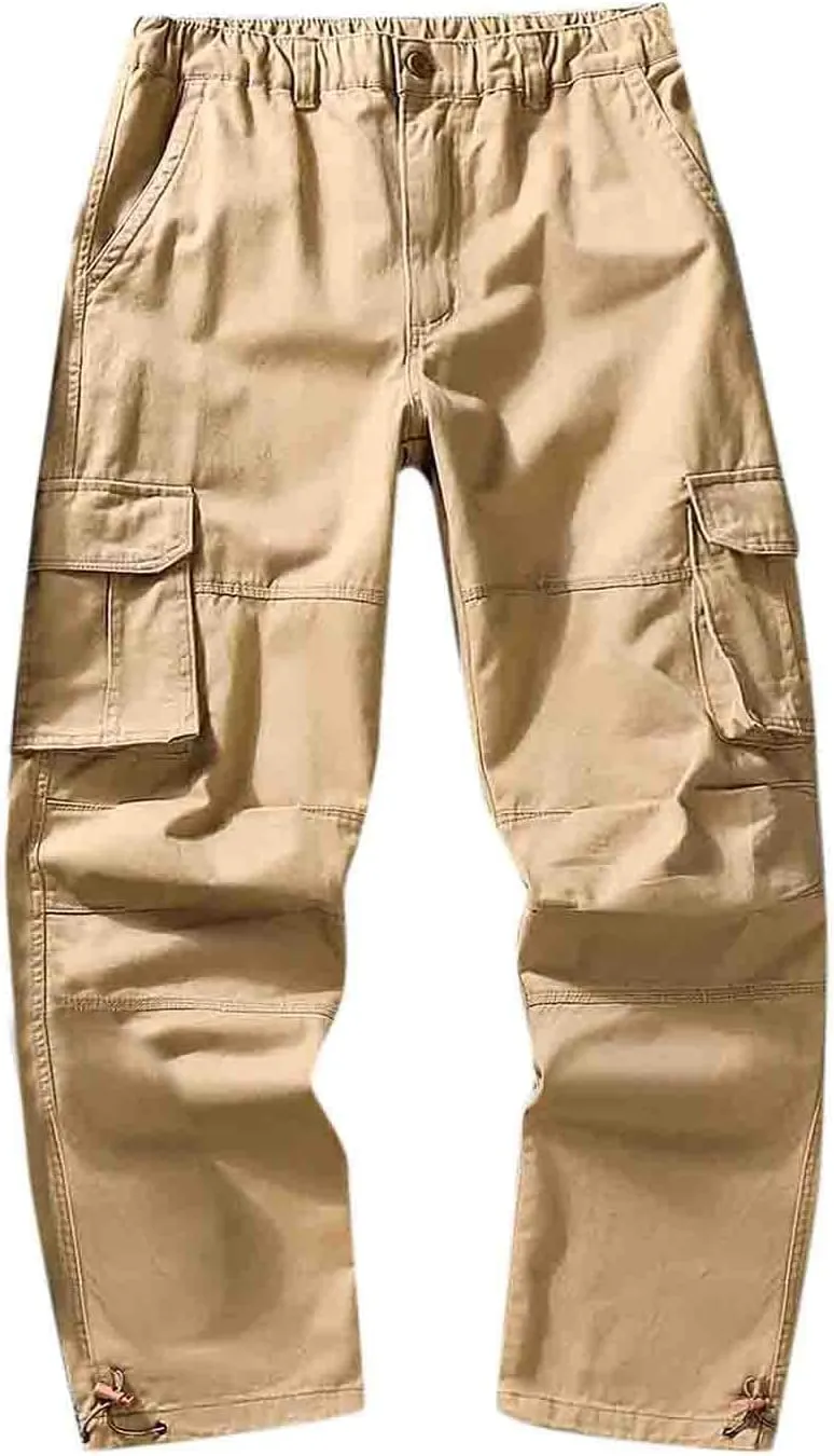 Mens Sweatpants with Pockets Big and Tall Running Gym Men's Casual Pants Drawstring Sweat Jogging Cargo Joggers Long