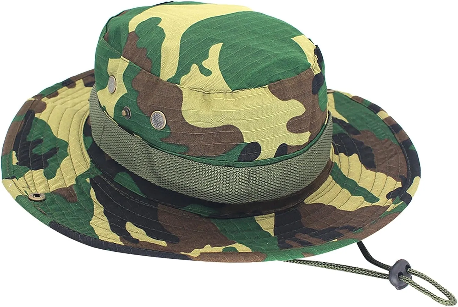 Mens 𝐒un Hat Wide Brim Breathable UPF50  Windproof Fishing Hats Removable Boonie Capsfor Hiking Protection