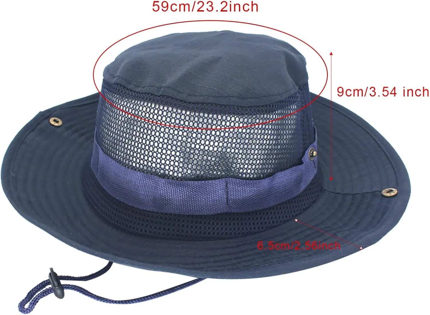 Mens 𝐒un Hat Wide Brim Breathable UPF50  Windproof Fishing Hats Removable Boonie Capsfor Hiking Protection