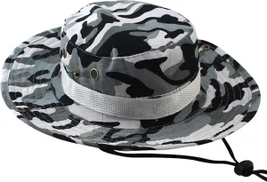 Mens 𝐒un Hat Wide Brim Breathable UPF50  Windproof Fishing Hats Removable Boonie Capsfor Hiking Protection