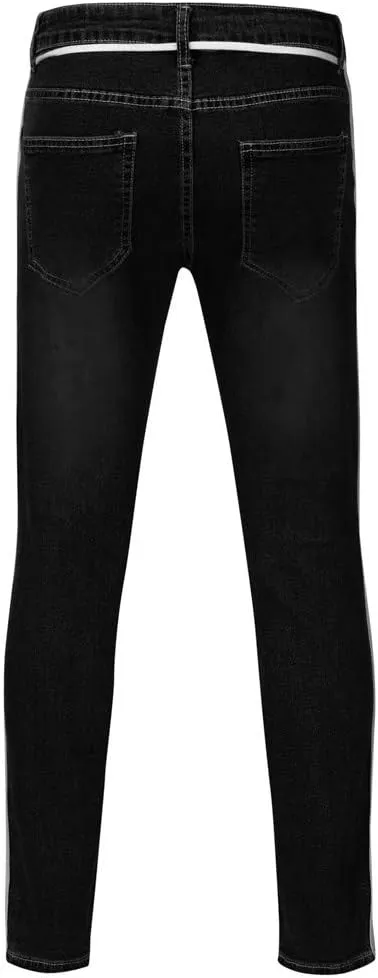 Men's Y2K Jeans Vintage Hip Hop Style Denim Pants Fashion Big Relaxed Fit Straight Leg Jeans Baggy Wide Leg Pants