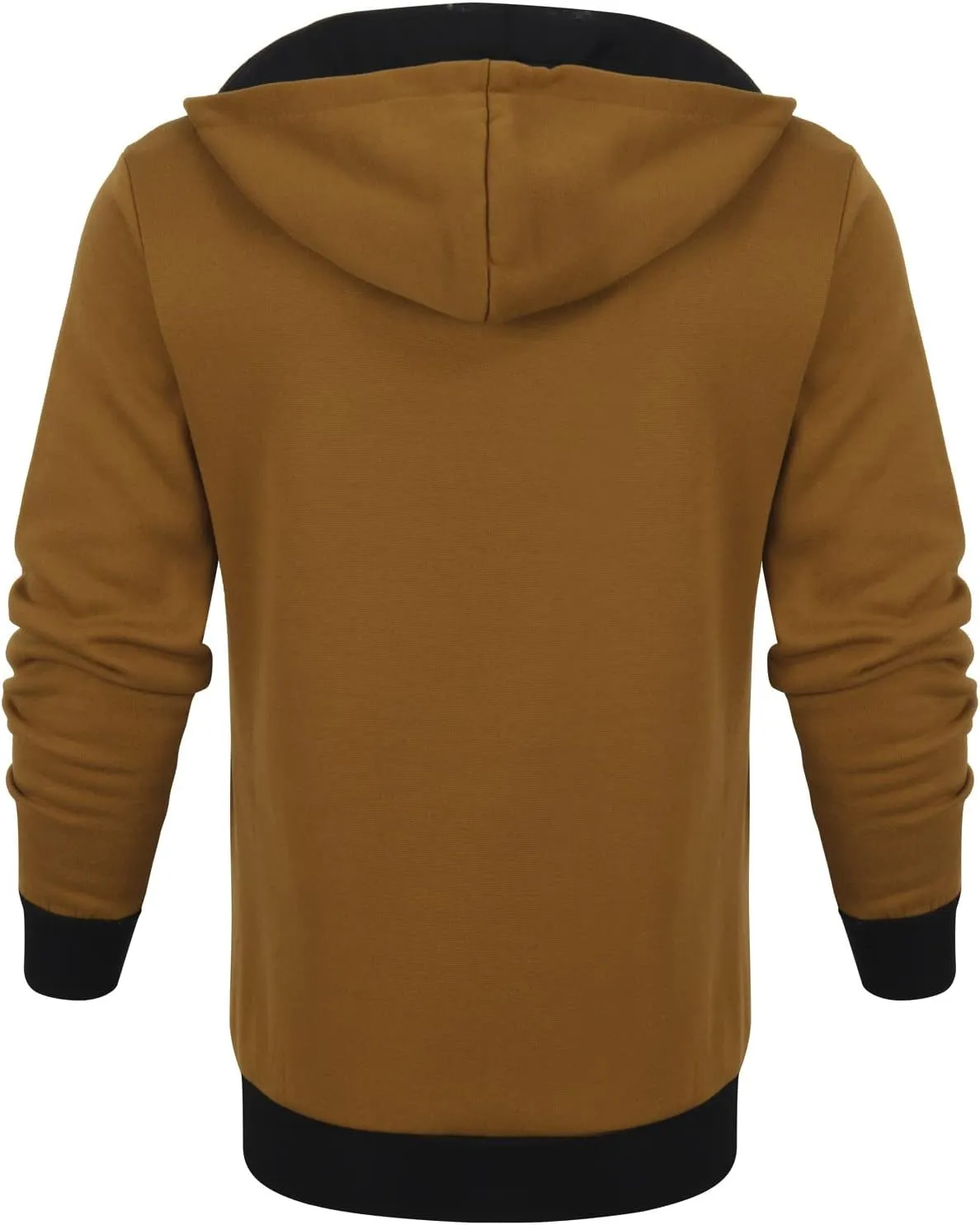 Men's Zip Up Hoodie Casual Camouflage Sports Sweatshirt Long Sleeve Zipper Hooded Jacket Coat