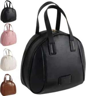 Multi Layered Shell Shaped Cosmetic Bag,Lightly Travel Multi-Layered Shell-Shaped Cosmetic Bag,Leather Makeup Bag With Compartments (Black)
