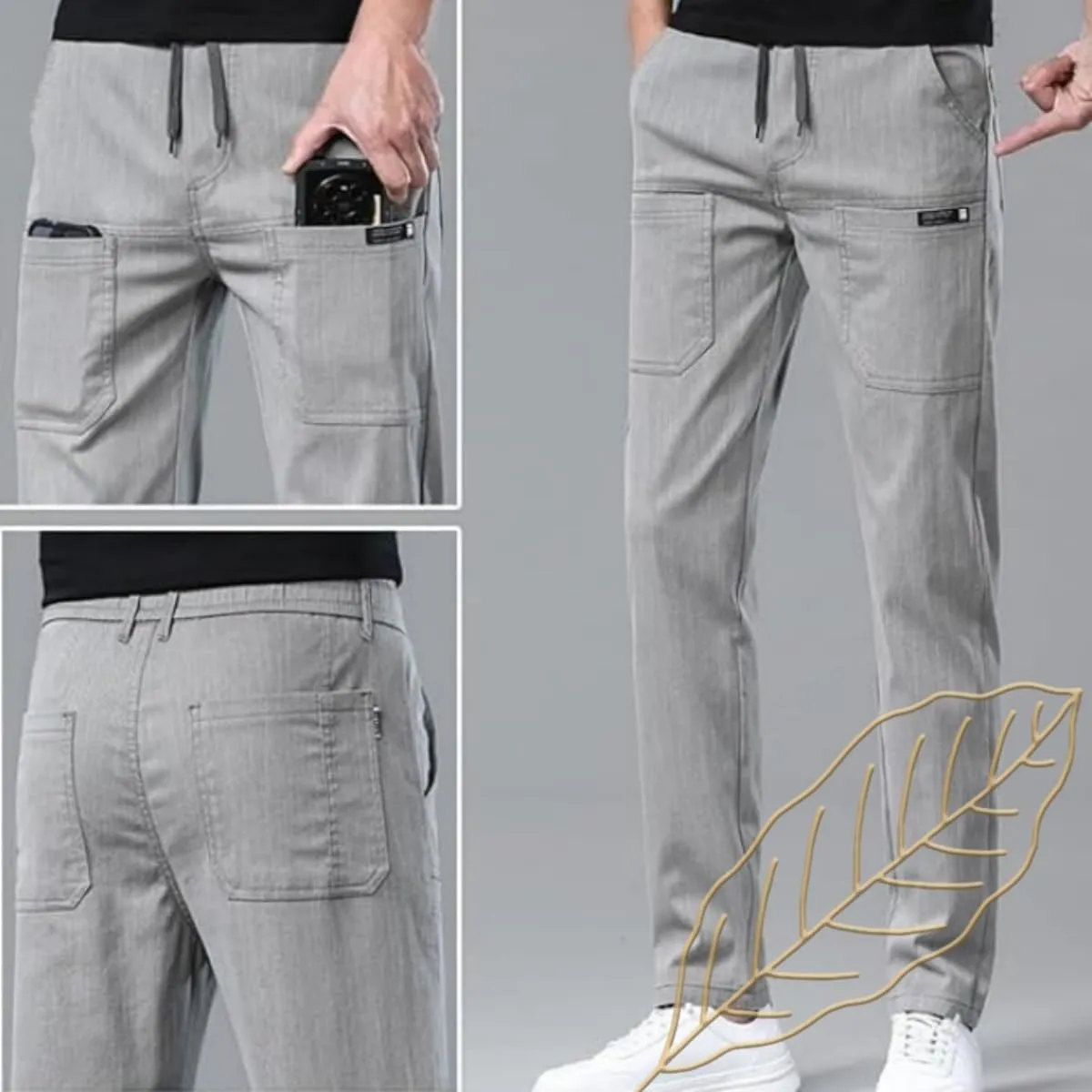 Multipants Luxury Pants, Multipants  High Stretch Multi-Pocket Durable Cargo Pants, Men Comfy High Stretch Pant