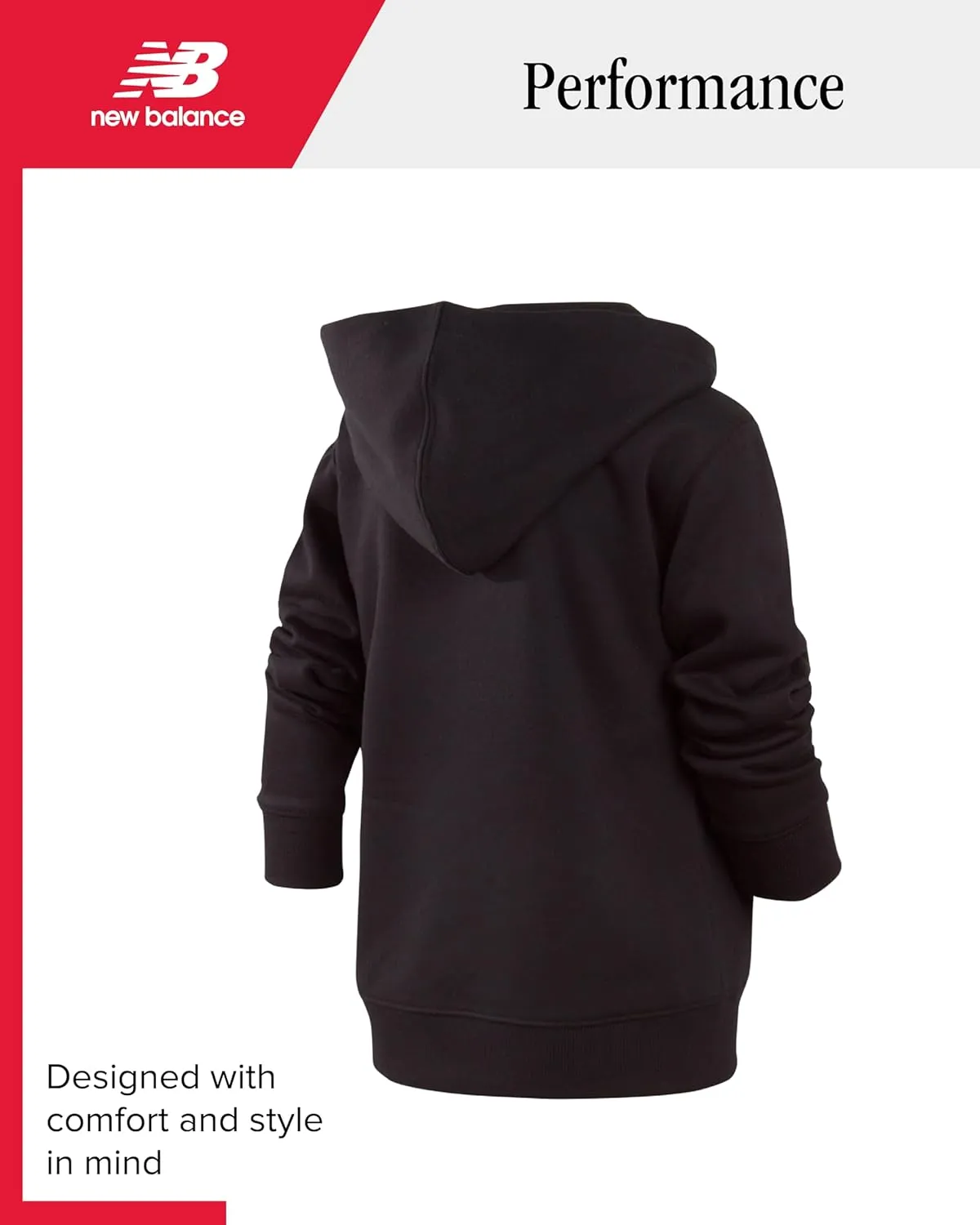 New Balance Boys' Active Sweatshirt - Zip-Up Fleece Hoodie - Performance Activewear for Boys (8-20)