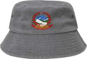New Emblem of Nepal Bucket Hat for Men Women Outdoor Washed Cotton Sun Hats Travel Beach Hat